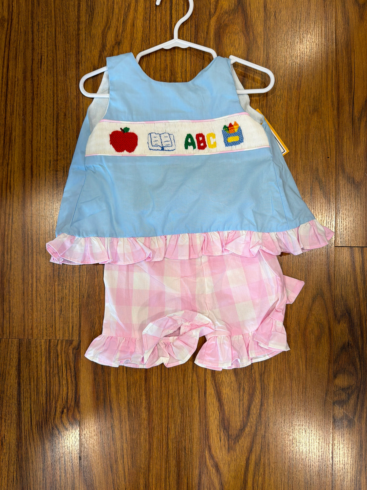 Smocked ABC Short Set