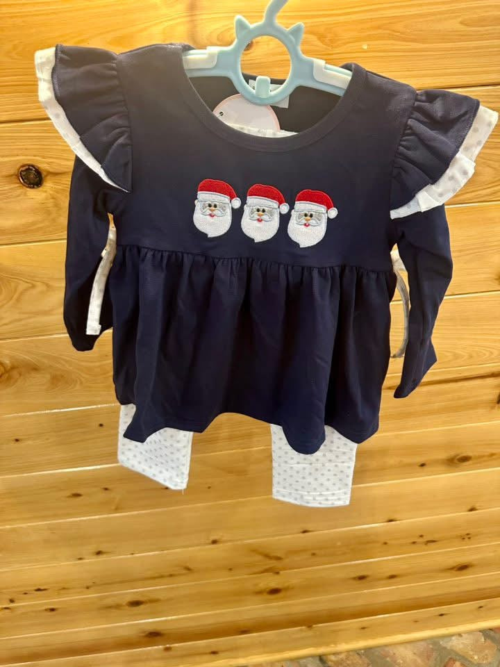 Santa Trio Girls Pants Set