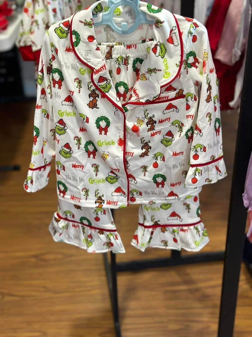 Grinch Girls PJs