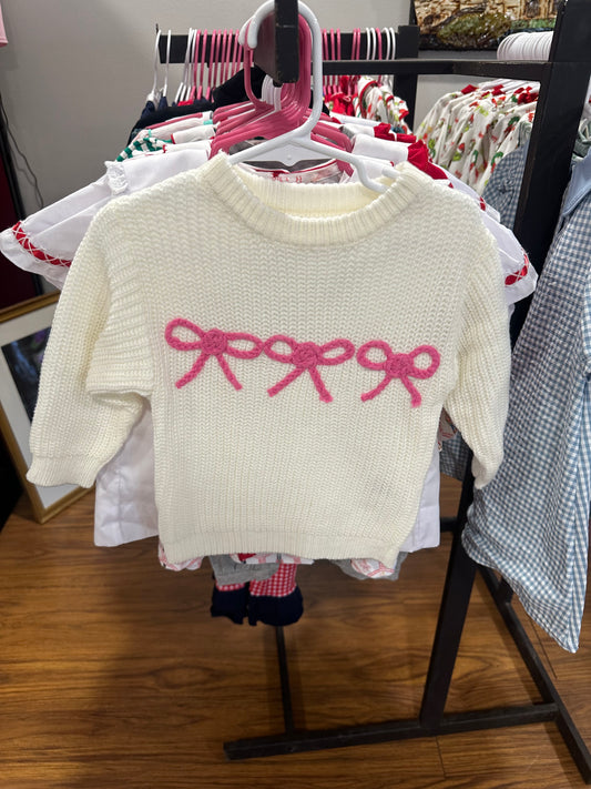Hot Pink Ribbon Sweaters