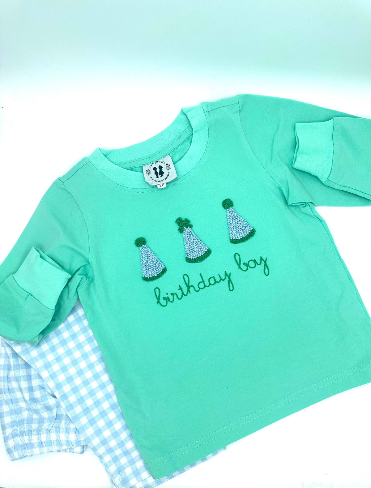 French Knot Birthday Boy Pants Set