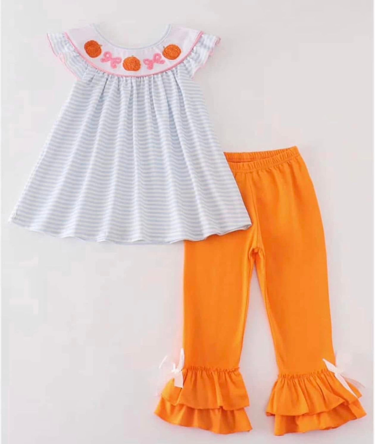 Pumpkin & Ribbons Pants Set