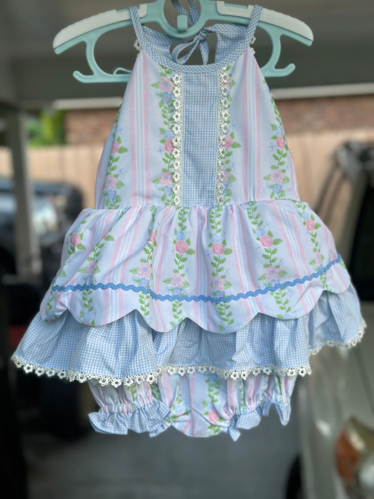 Floral Halter Skirted Bubble