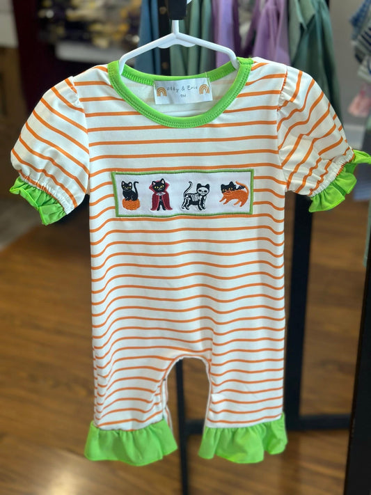Halloween Cat Romper