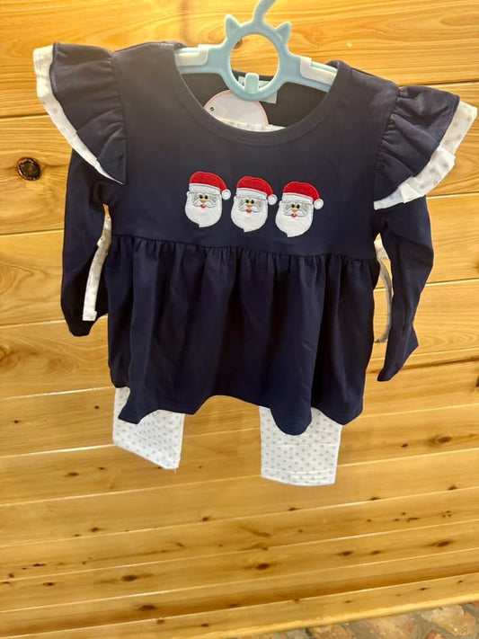 Santa Trio Girls Pants Set