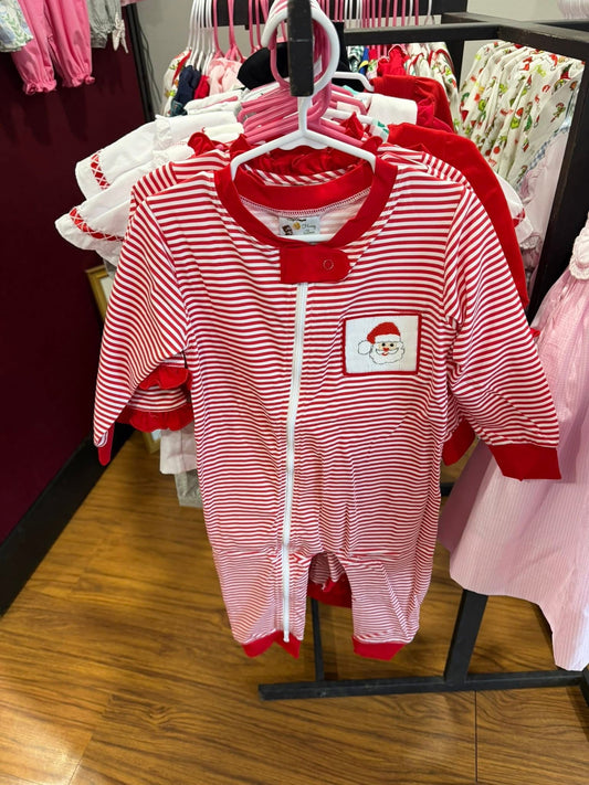 Smocked Boy PJ Zippy