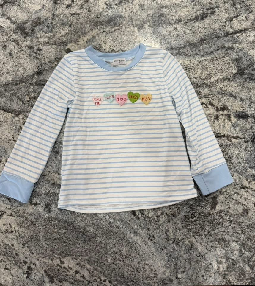 Conversation Hearts Boys Shirt