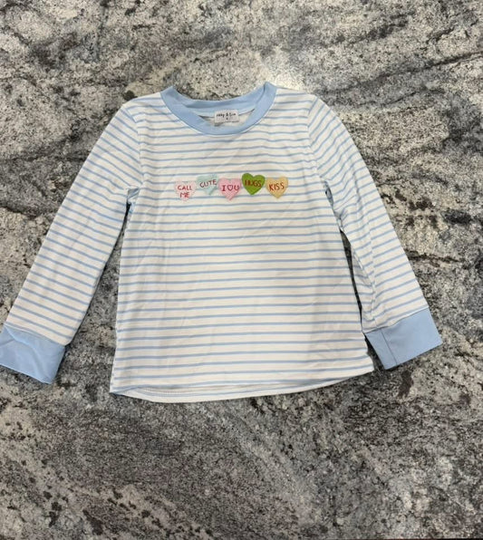 Conversation Hearts Boys Shirt