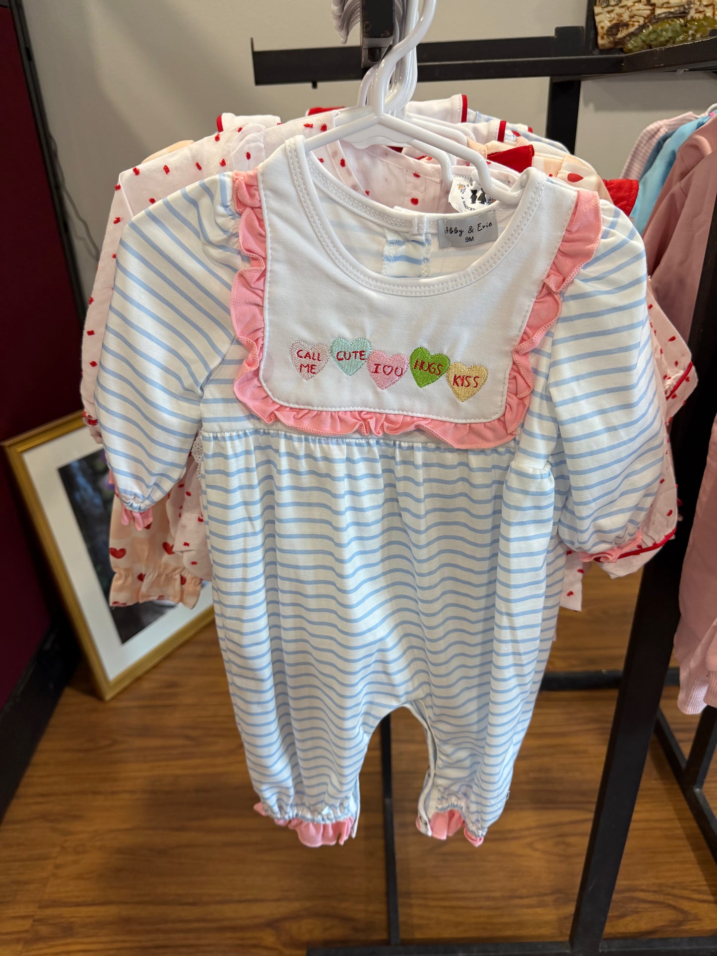 Conversation Hearts Girls Romper