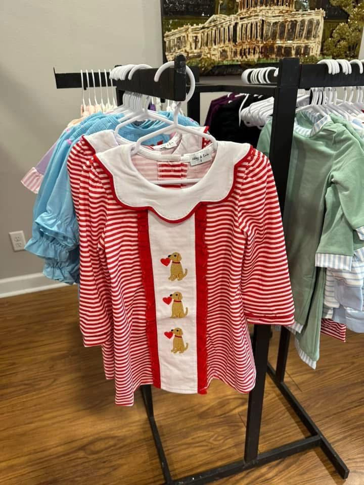 Red Puppy Hearts Dress