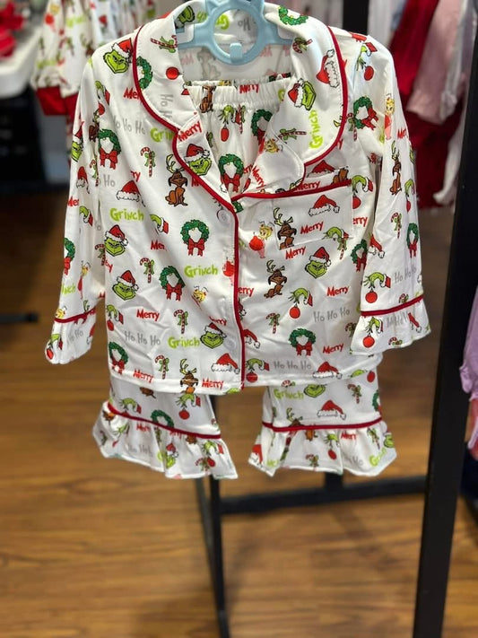Grinch Girls PJs