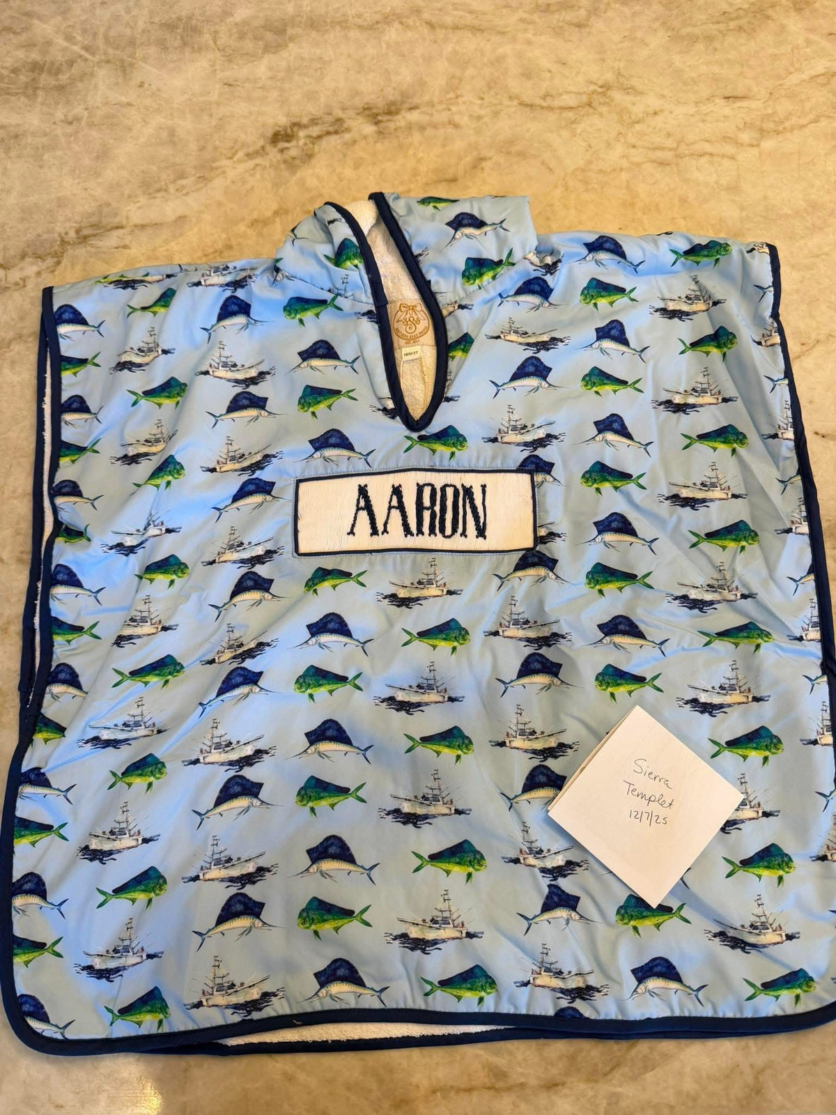 Aaron Smocked Towel