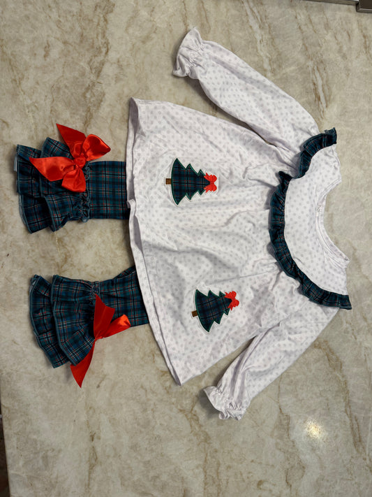 Christmas Tree Pants Set