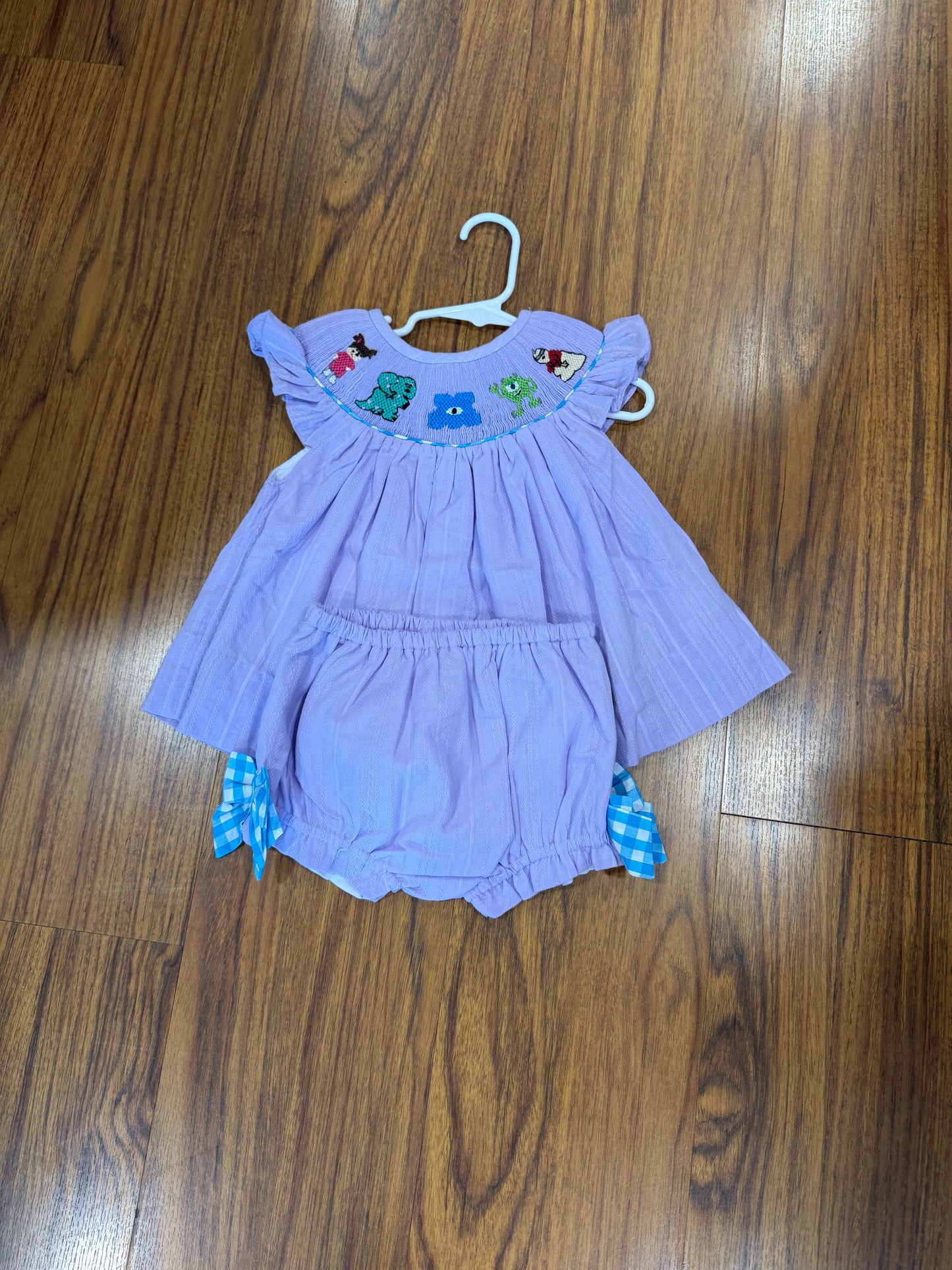 Monsters Smocked Bloomer Set