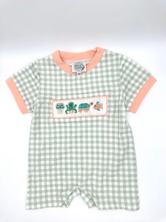 Smocked Sea Friends Romper
