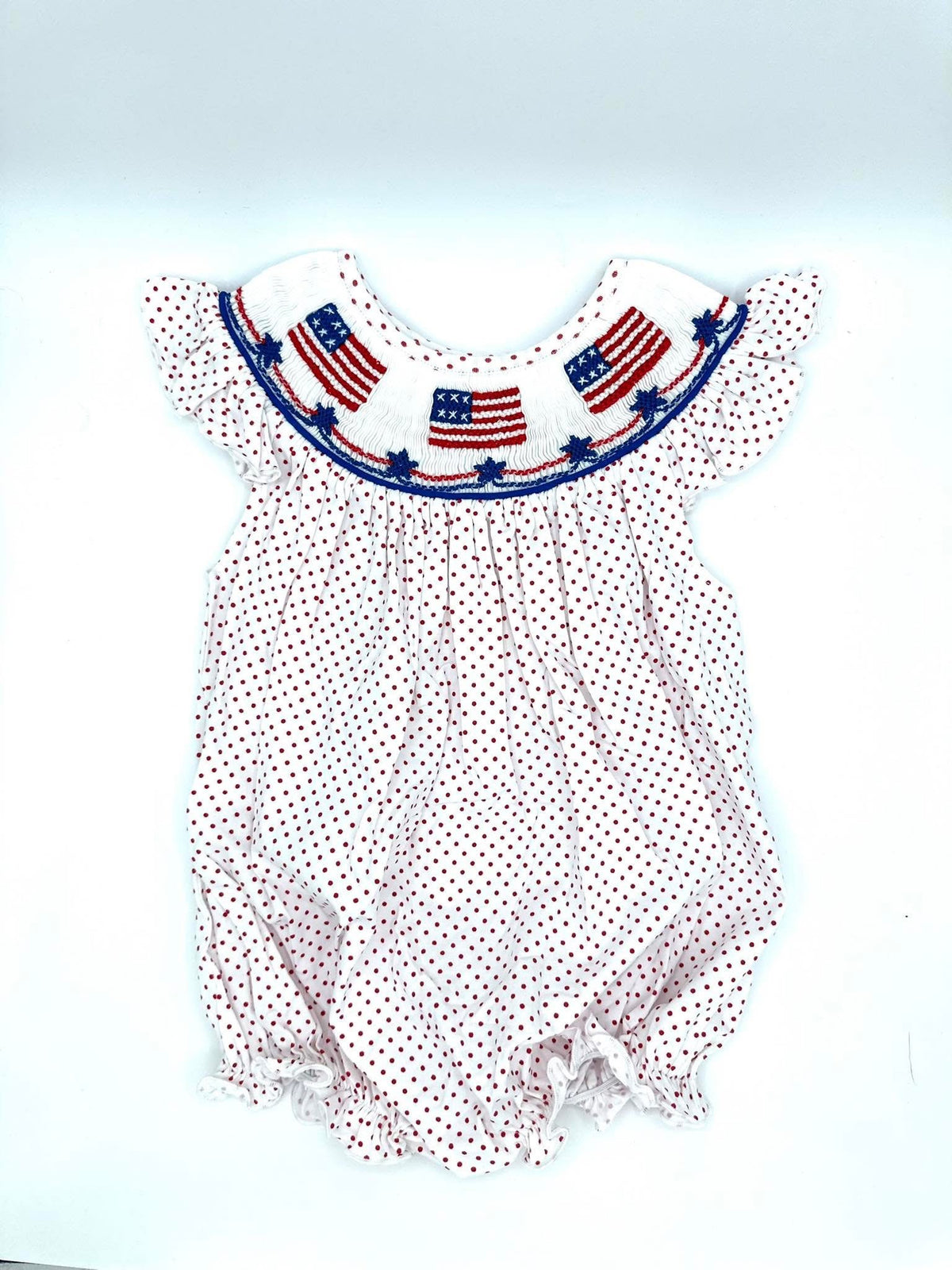Smocked American Flag Bubble